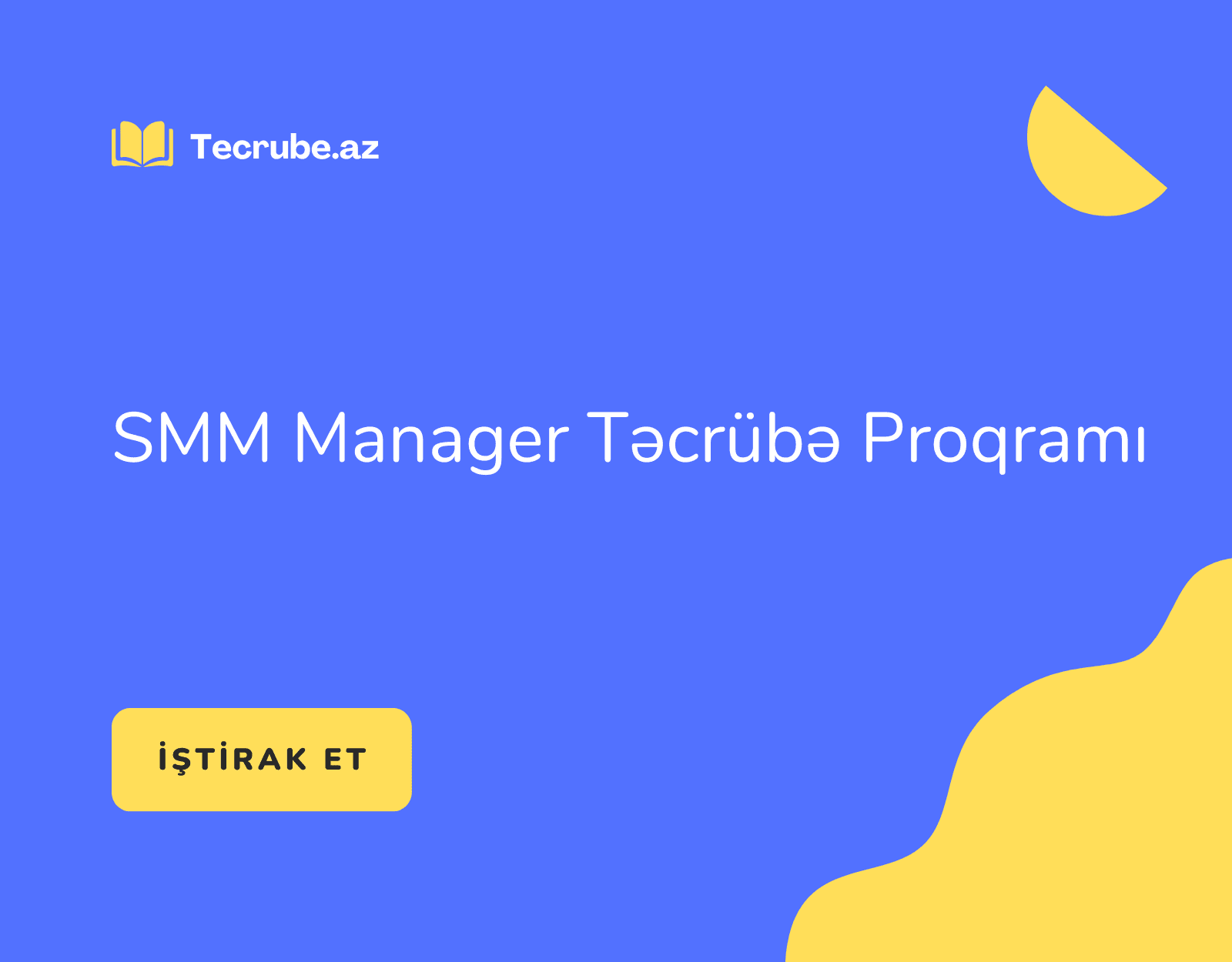 SMM Manager Təcrübə Proqramı