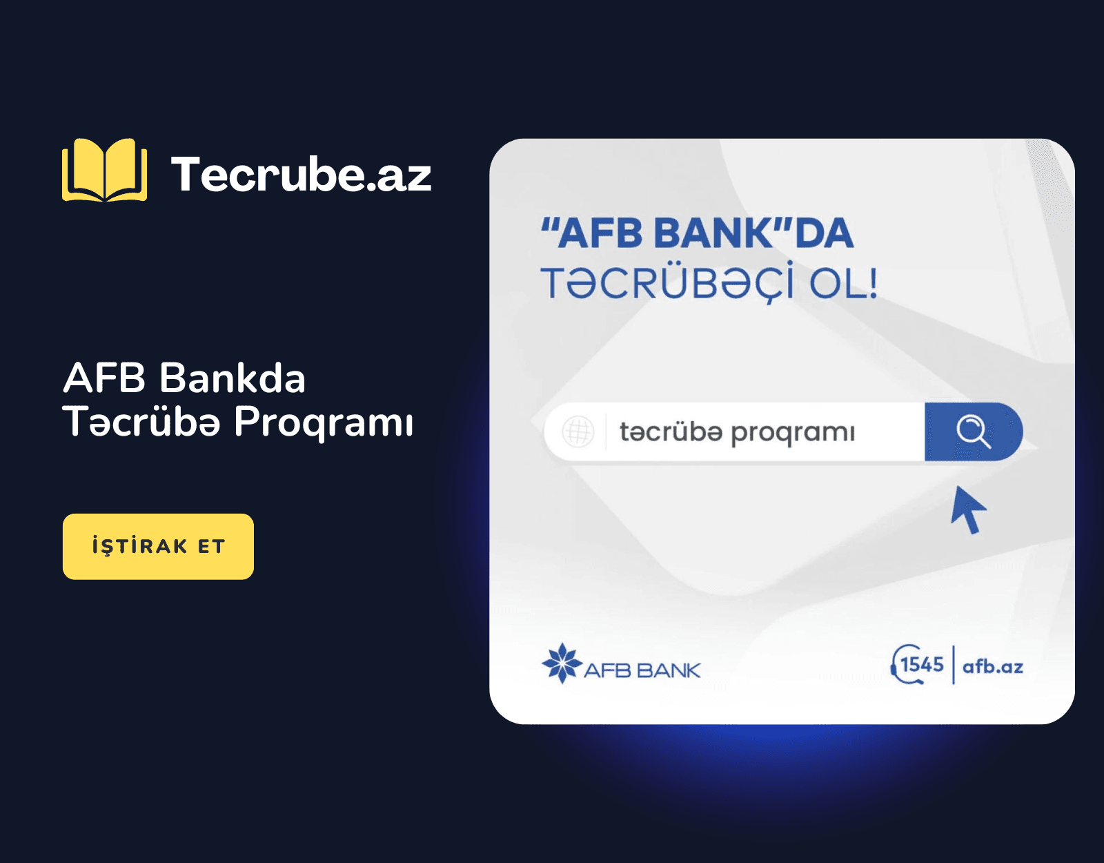 AFB Bankda Təcrübə Proqramı