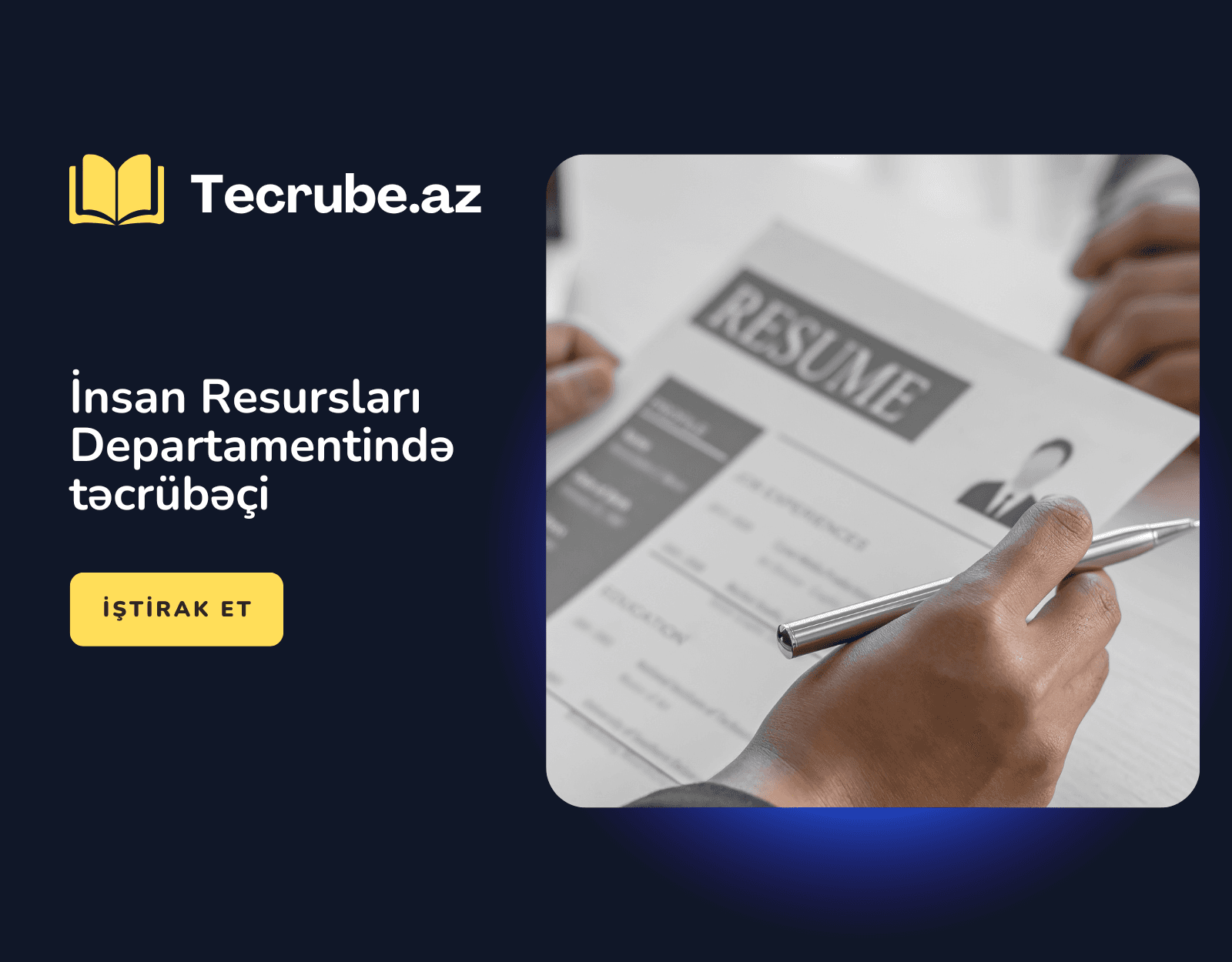 İnsan Resursları Departamentində təcrübəçi
