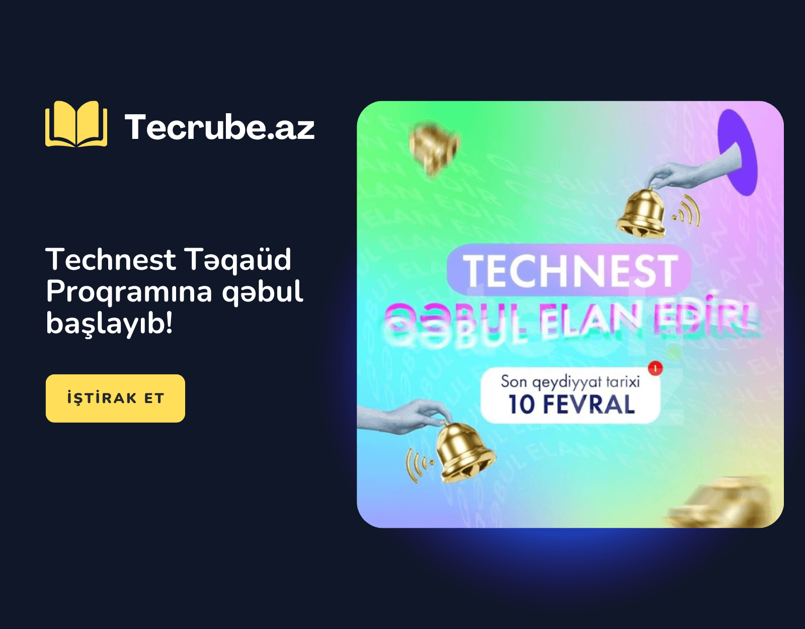 Technest Təqaüd Proqramına qəbul başlayıb!