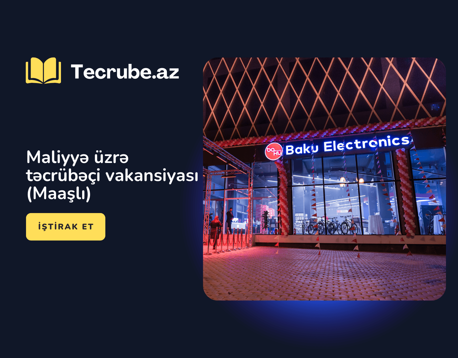 Maliyyə üzrə təcrübəçi vakansiyası (Maaşlı)