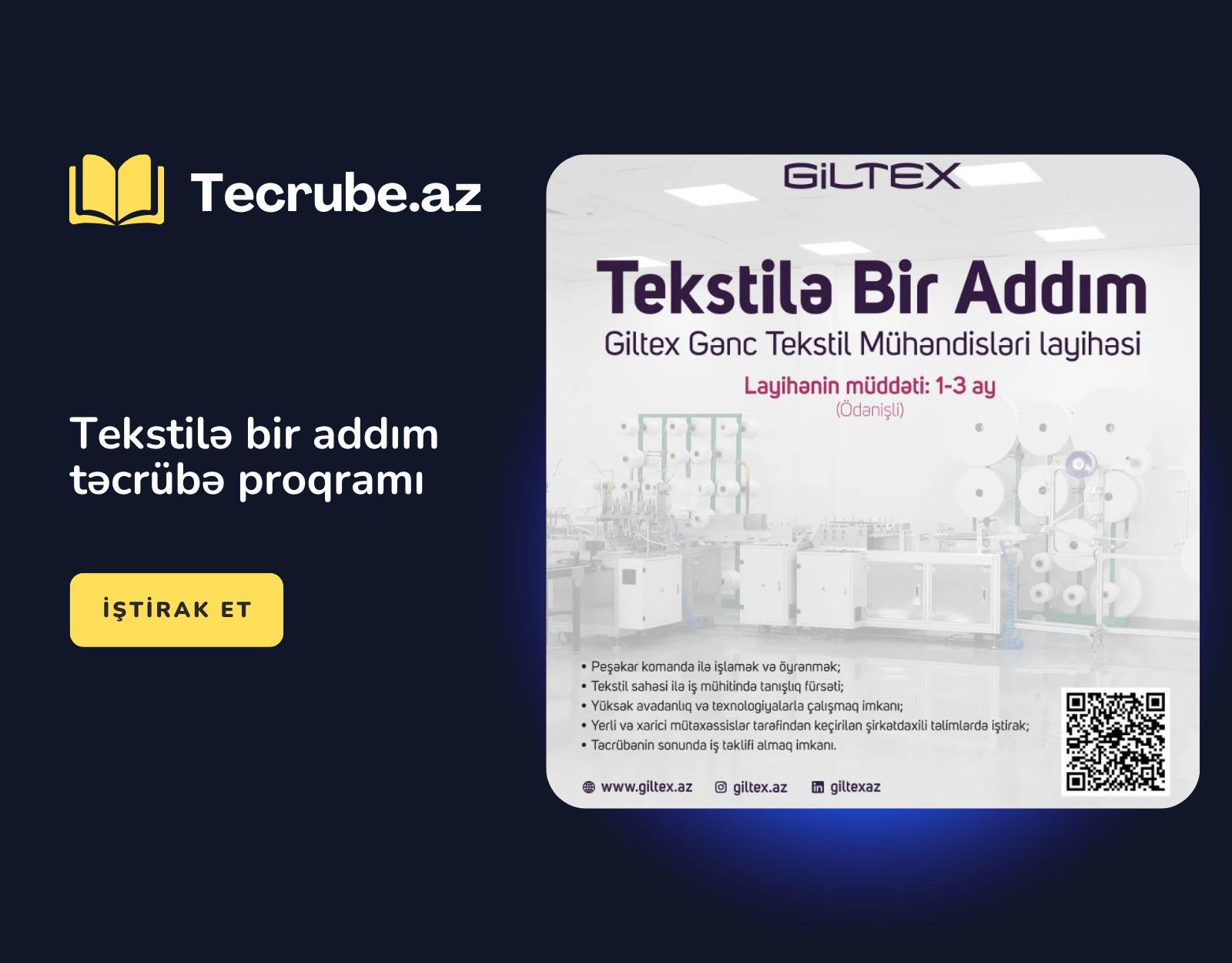 Tekstilə bir addım təcrübə proqramı