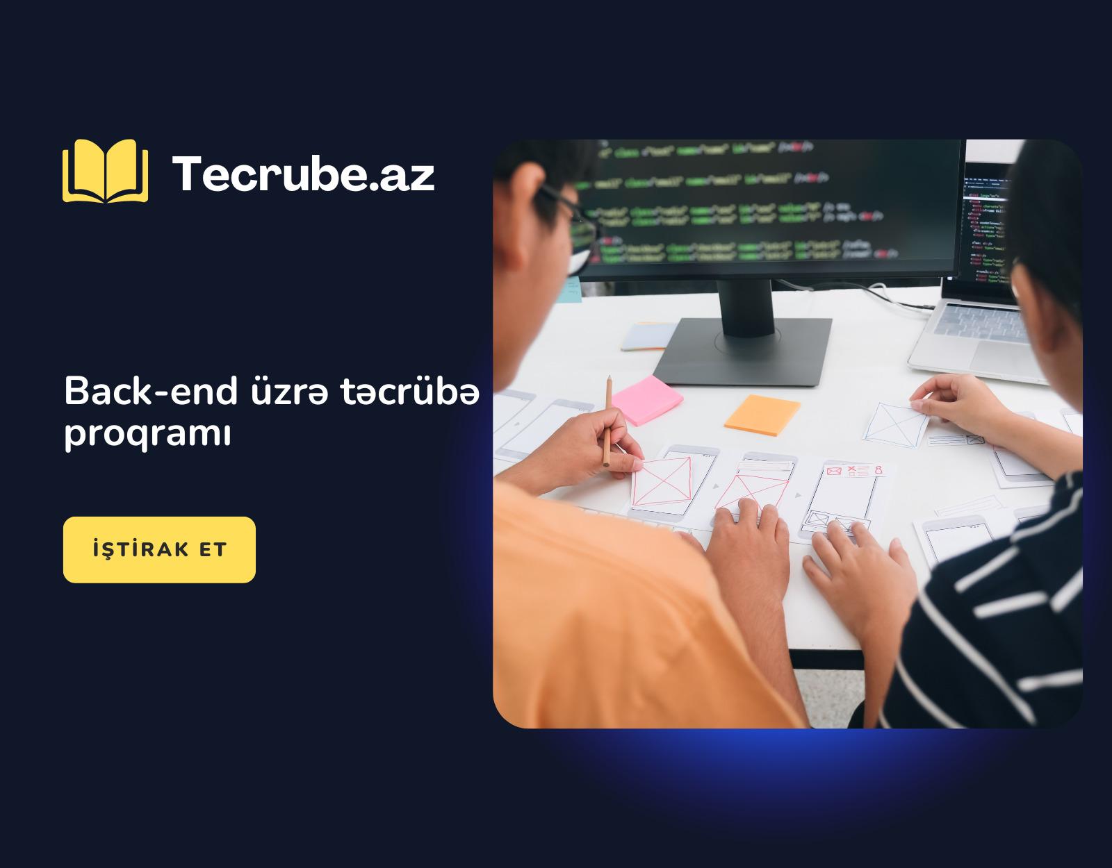 Back-end üzrə təcrübə proqramı