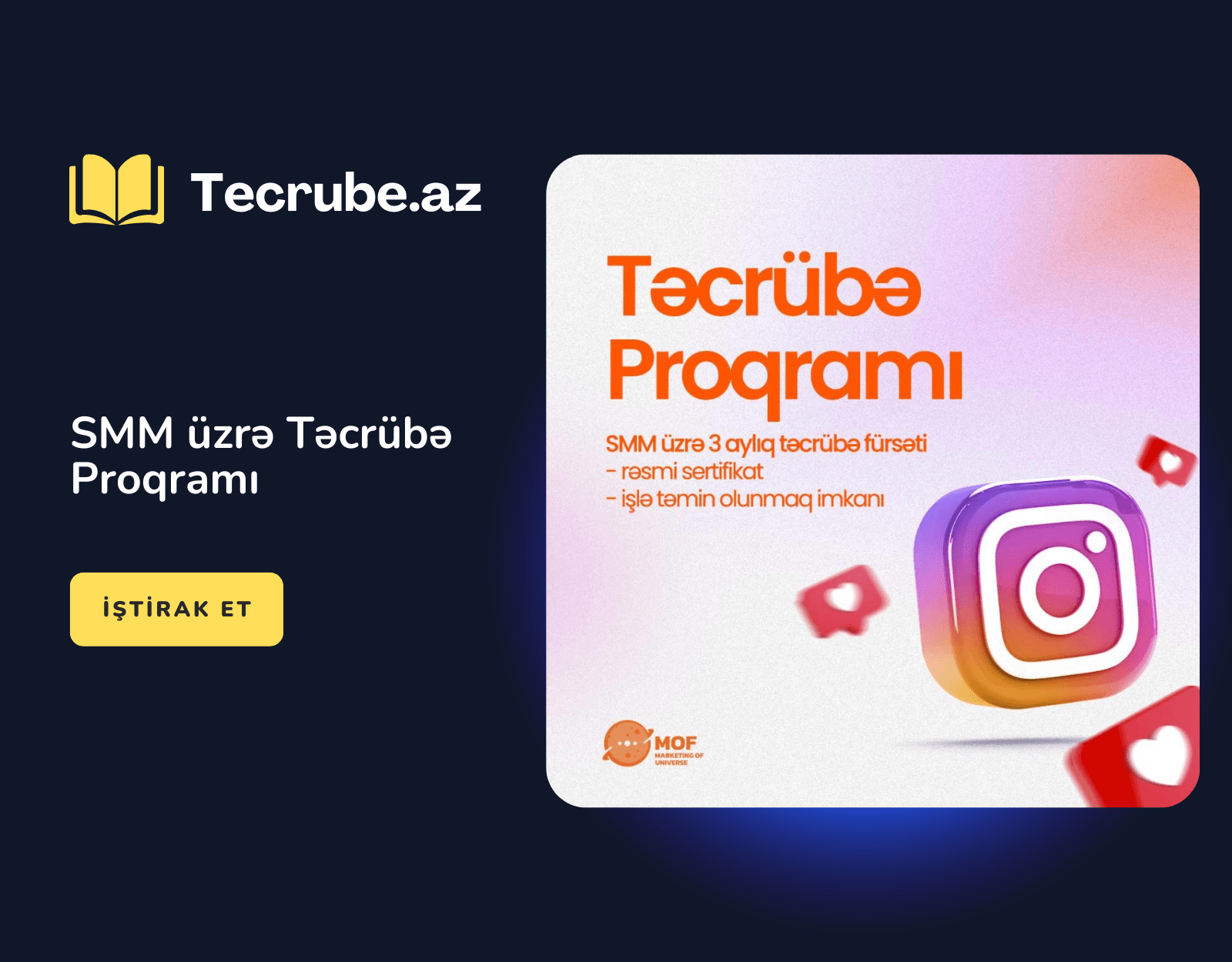 SMM üzrə Təcrübə Proqramı