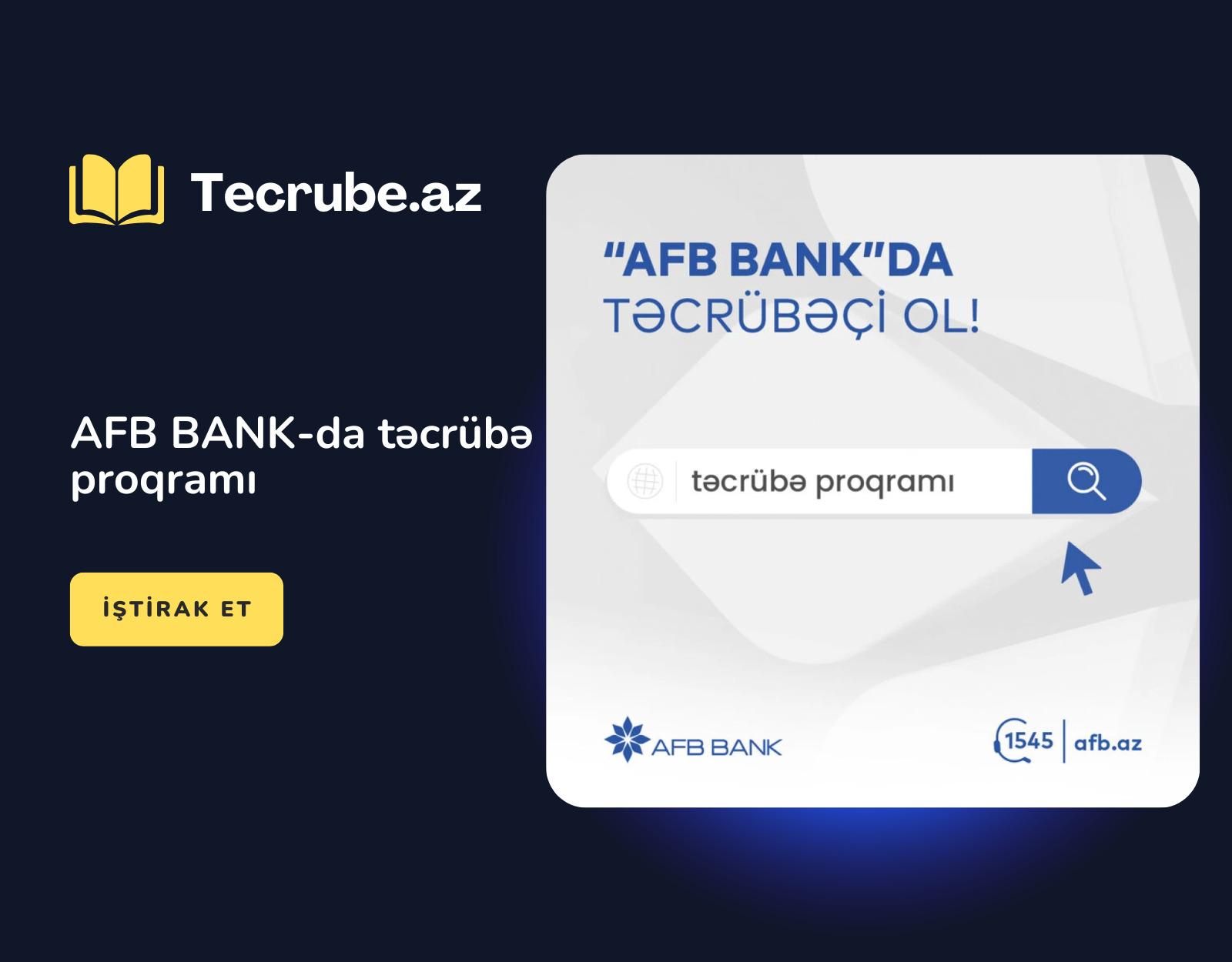 AFB BANK-da təcrübə proqramı