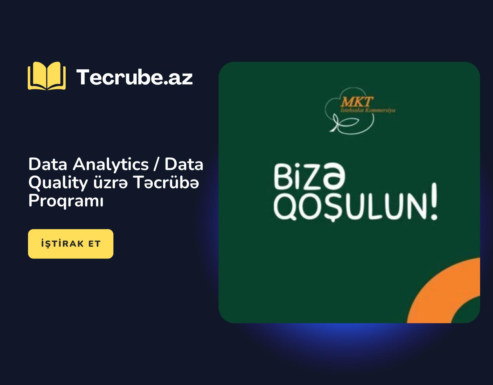 Data Analytics / Data Quality üzrə Təcrübə Proqramı