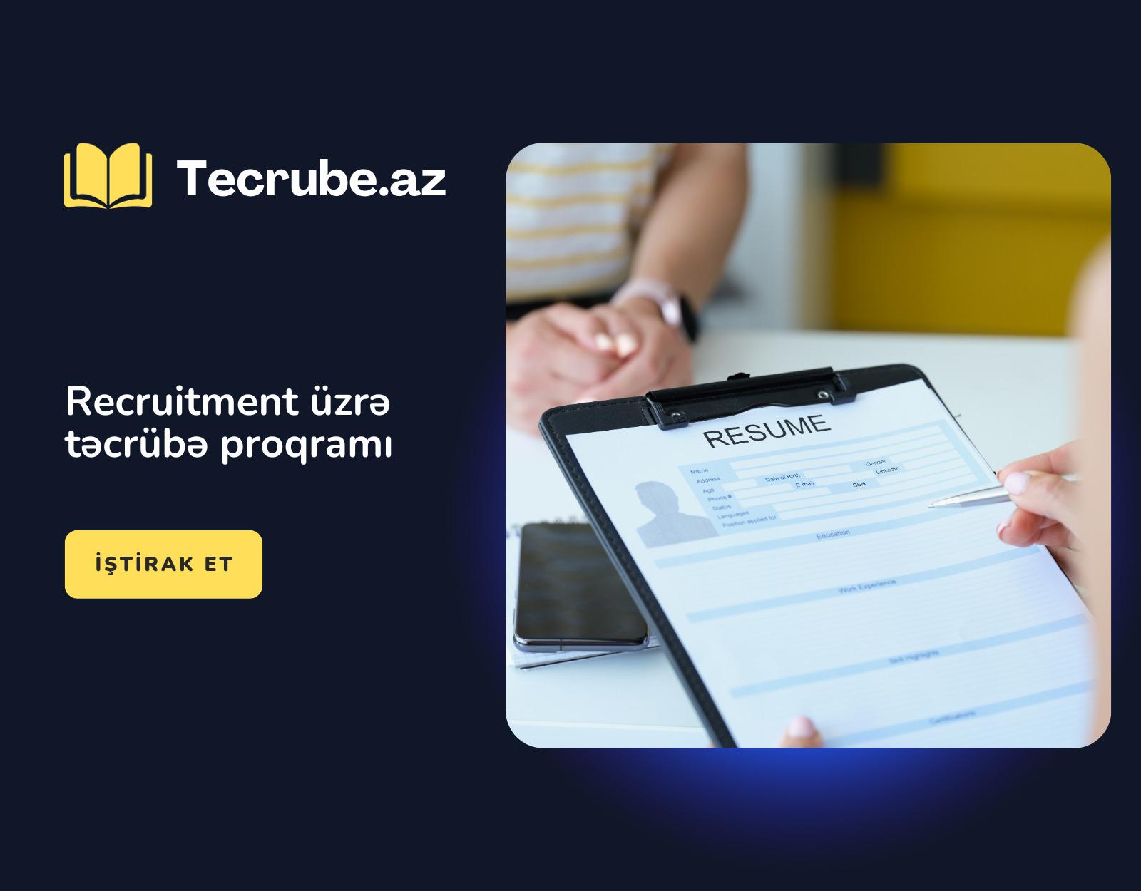 Recruitment üzrə təcrübə proqramı