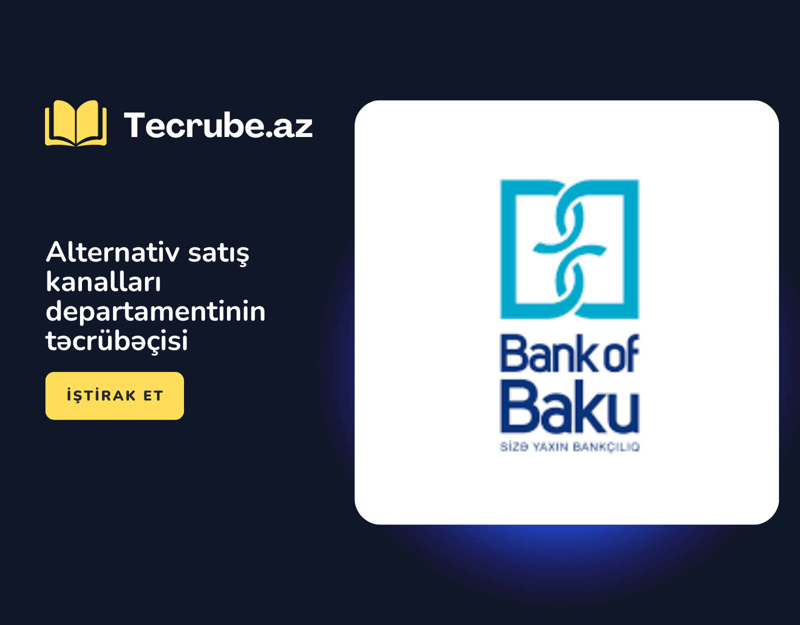 Alternativ satış kanalları departamentinin təcrübəçisi