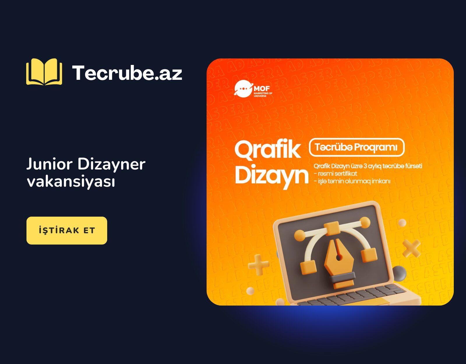 Junior Dizayner vakansiyası