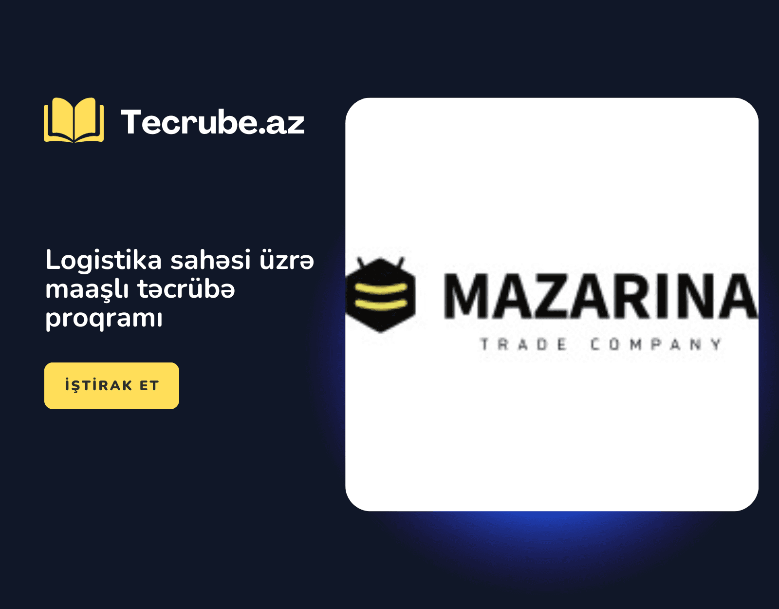 Logistika sahəsi üzrə maaşlı təcrübə proqramı