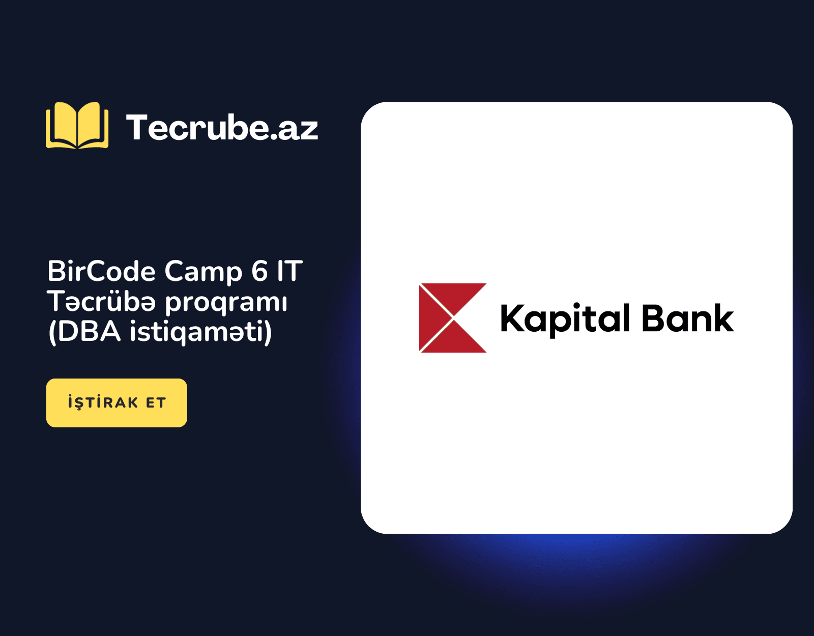 BirCode Camp 6 IT Təcrübə proqramı (DBA istiqaməti)