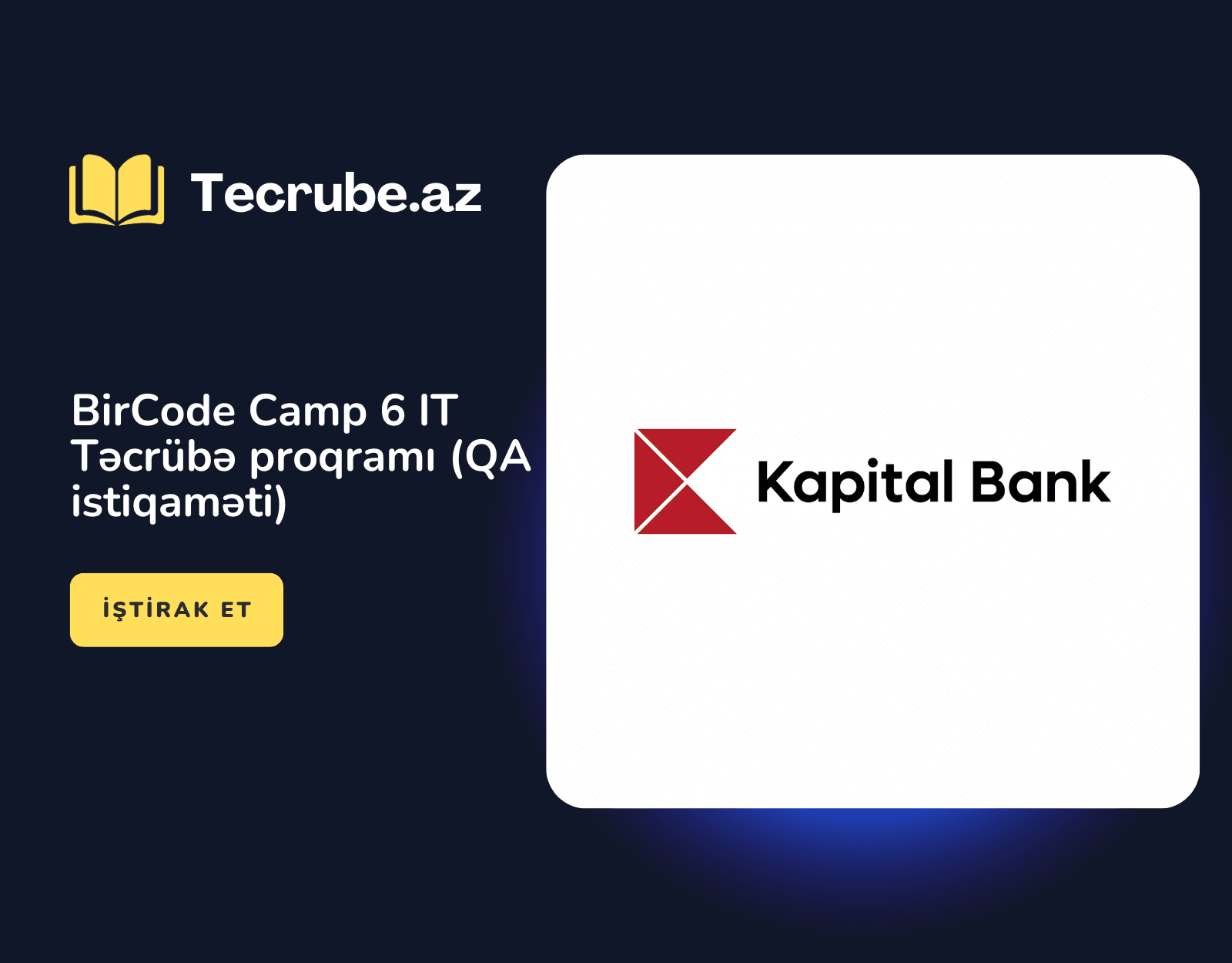 BirCode Camp 6 IT Təcrübə proqramı (QA istiqaməti)