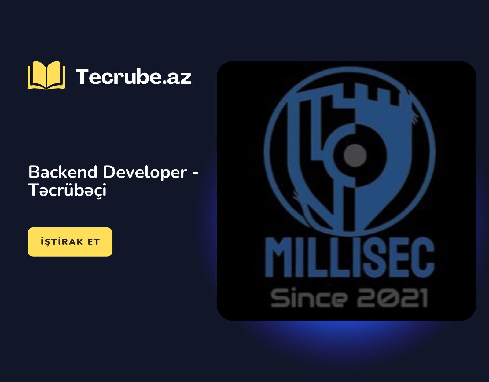 Backend Developer – Təcrübəçi