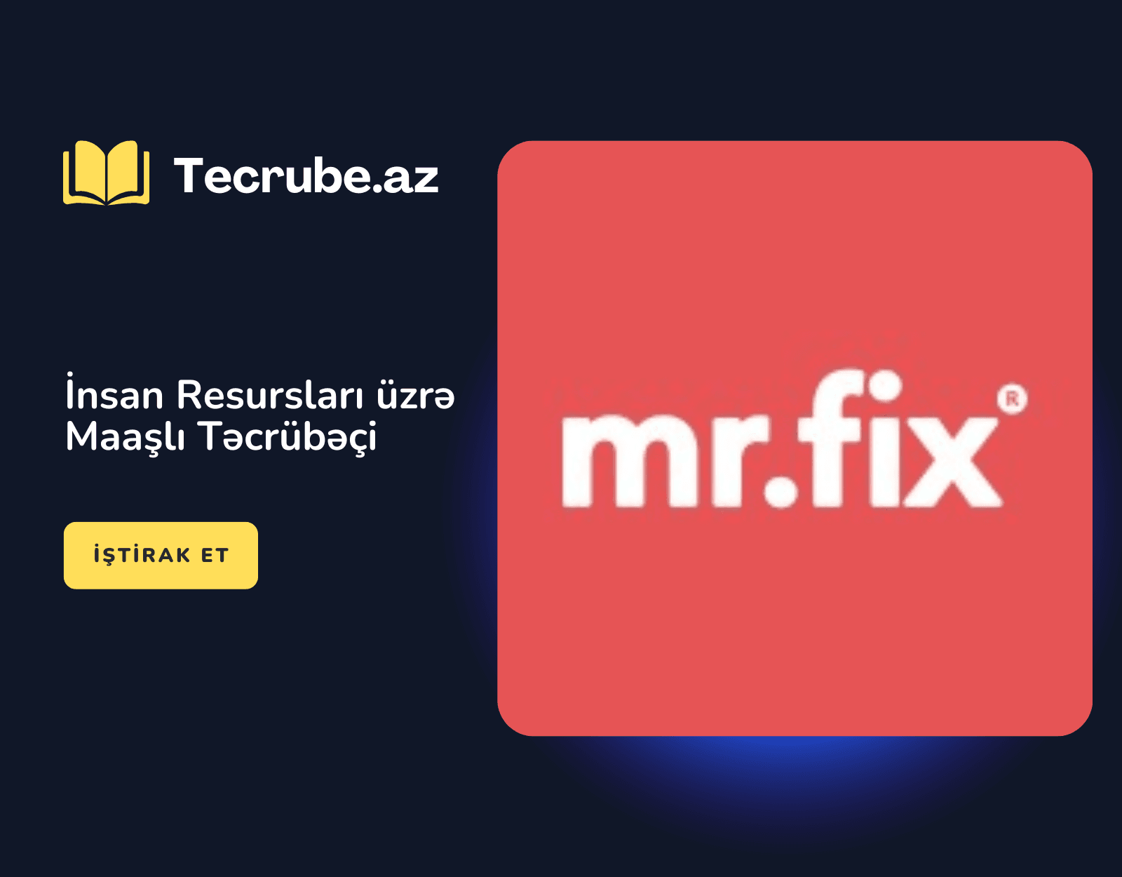 İnsan Resursları üzrə Maaşlı Təcrübəçi
