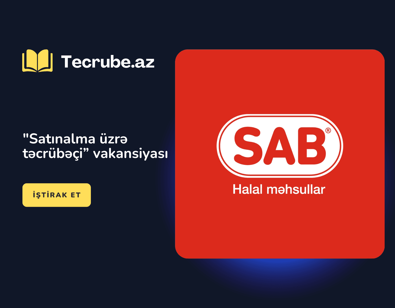 “Satınalma üzrə təcrübəçi” vakansiyası