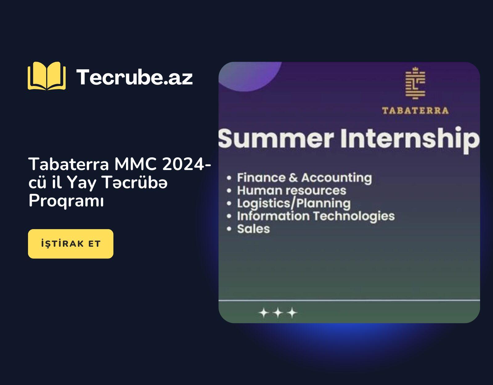 Tabaterra MMC 2024-cü il Yay Təcrübə Proqramı