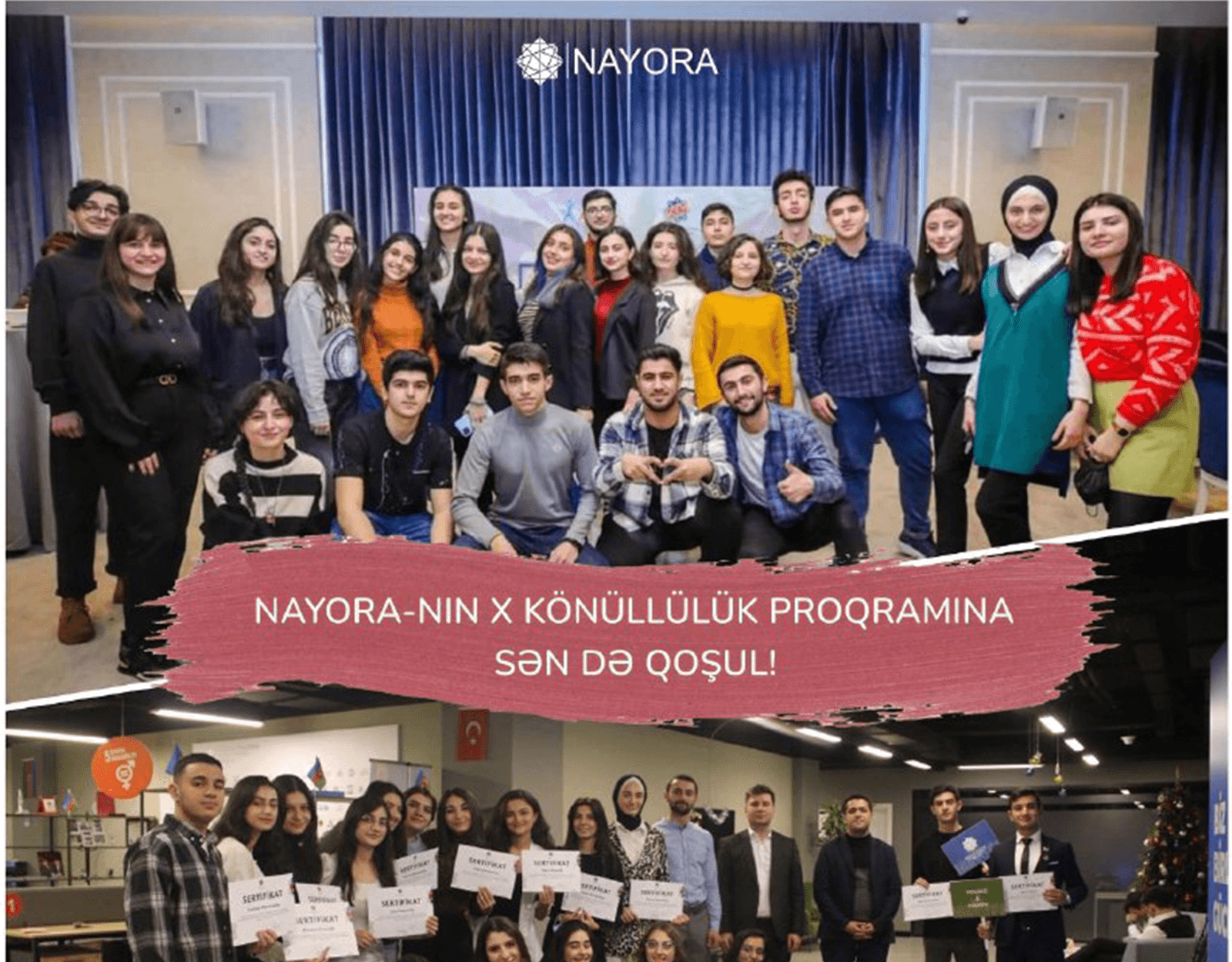 “NAYORA könüllüsü ol X” könüllülük proqramına sən də qoşul!