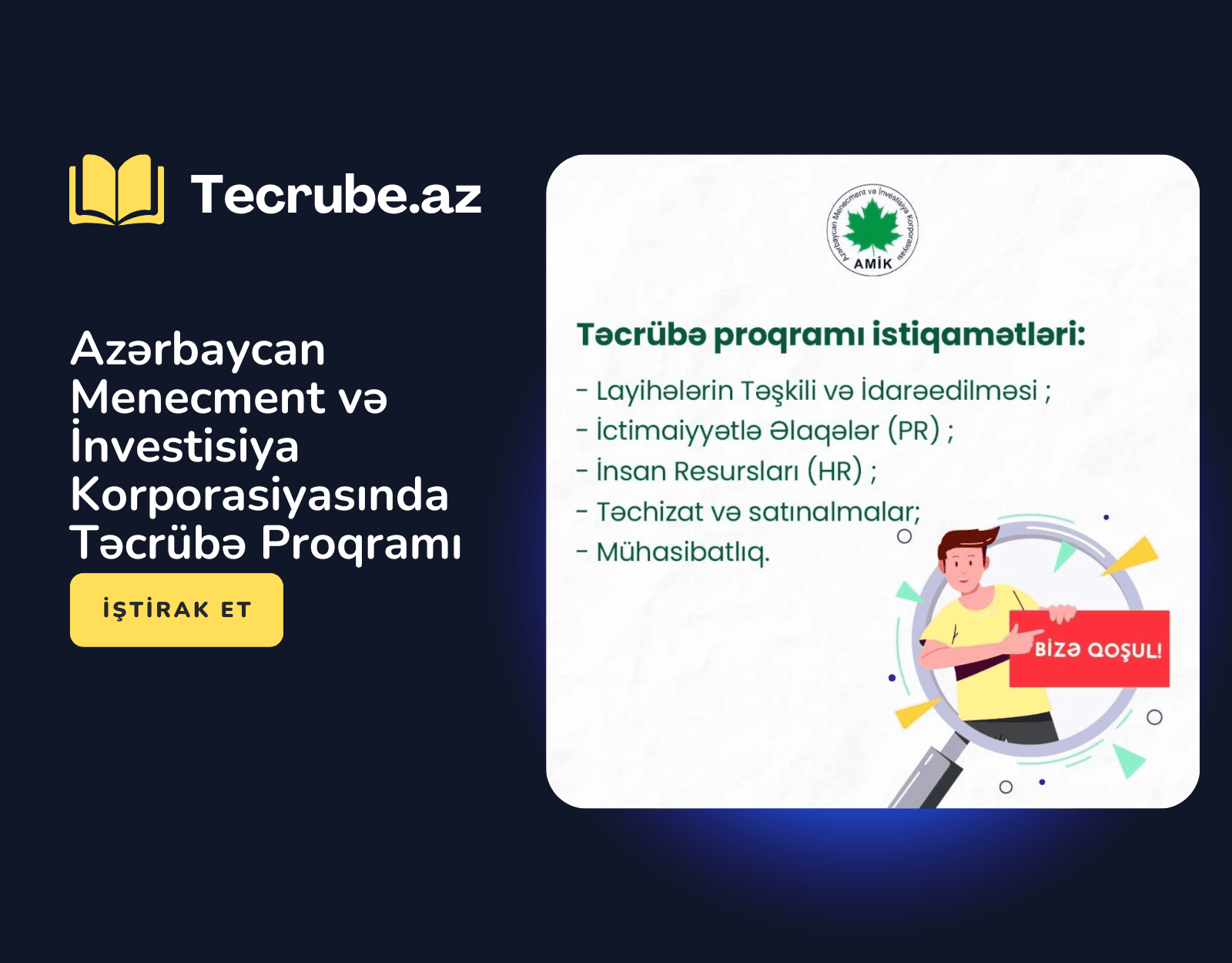 Azərbaycan Menecment və İnvestisiya Korporasiyasında Təcrübə Proqramı