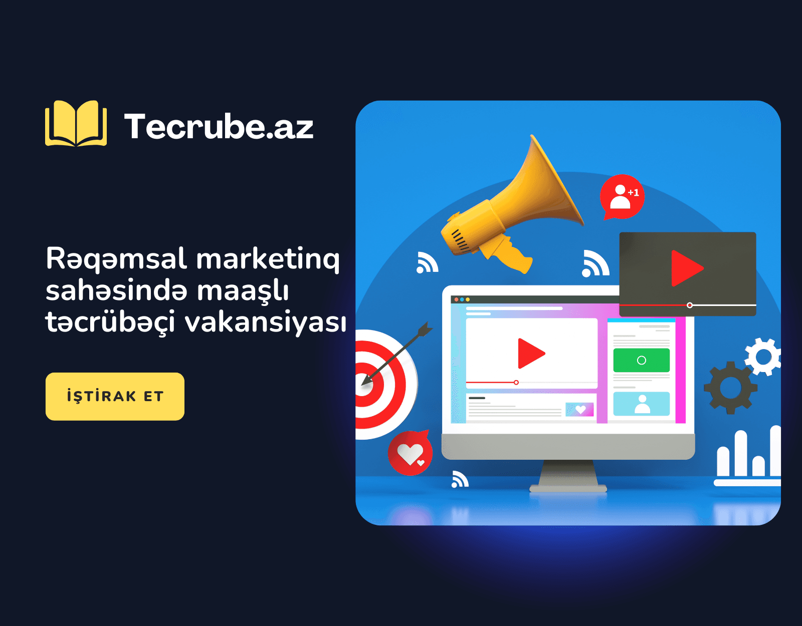 Rəqəmsal marketinq sahəsində maaşlı təcrübəçi vakansiyası